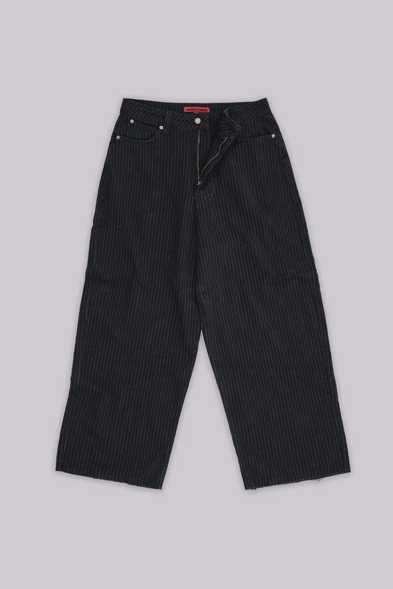 Svarta, finrandiga XL Colossus Jeans