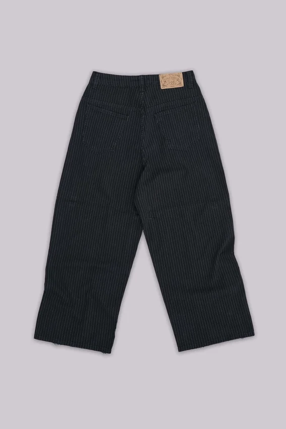 Svarta, finrandiga XL Colossus Jeans
