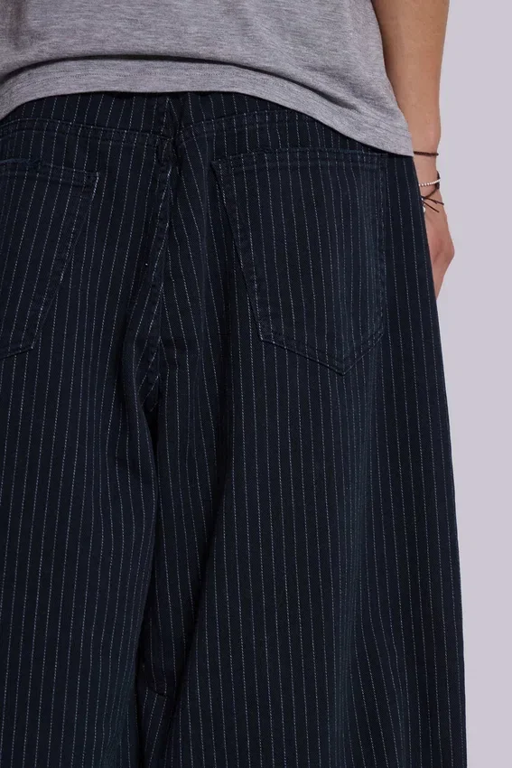 Svarta, finrandiga XL Colossus Jeans