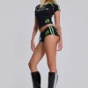 Svarta fotbollsminishorts nr 13