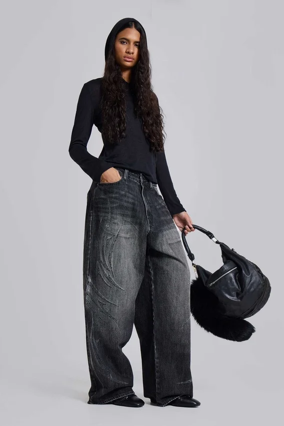 Svarta Jewel Blade XL Colossus Jeans