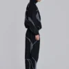 Svarta joggingsbyxor med paneler i Vapor-modell