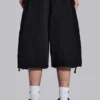 Svarta Parachute Cargo Baggy-shorts