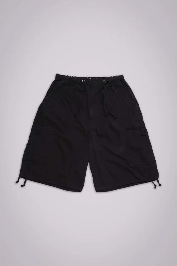 Svarta Parachute Cargo Baggy-shorts