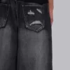 Svarta Spike Airbrush XL Colossus Jeans med hål