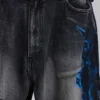 Svarta Spike Airbrush XL Colossus Jeans med hål