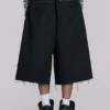 Svarta XL Goliath Shorts med nitar