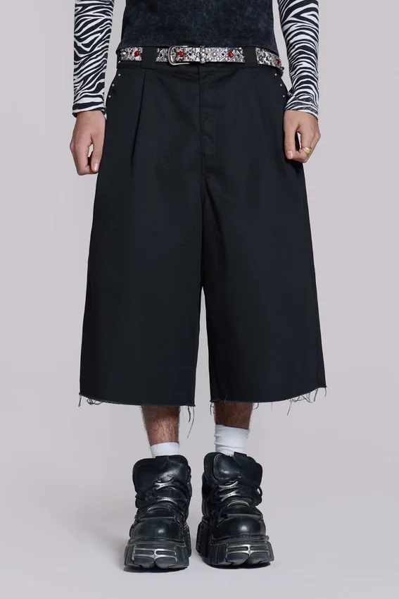 Svarta XL Goliath Shorts med nitar