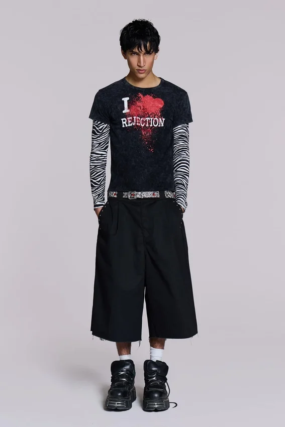 Svarta XL Goliath Shorts med nitar