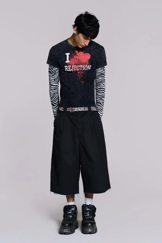 Svarta XL Goliath Shorts med nitar