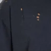 Tvättad svart kort Moth-T-shirt