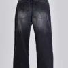 Tvättade svarta Colossus Jeans