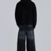 Tvättade svarta Colossus Jeans