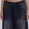 Tvättade svarta Colossus Jeans