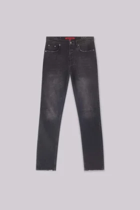 Tvättade svarta Drain-Jeans