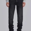 Tvättade svarta Drain-Jeans
