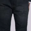 Tvättade svarta Drain-Jeans