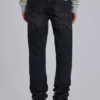 Tvättade svarta Drain-Jeans