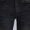 Tvättade svarta Drain-Jeans