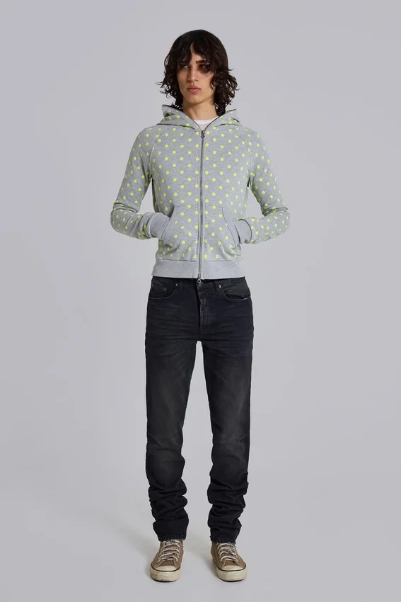 Tvättade svarta Drain-Jeans