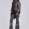 Tvättade svarta Drift-jeans med bootcut