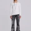 Tvättade svarta Drift-jeans med bootcut