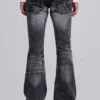 Tvättade svarta Drift-jeans med bootcut