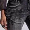 Tvättade svarta Drift-jeans med bootcut