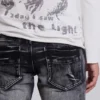 Tvättade svarta Drift-jeans med bootcut