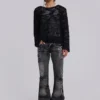 Tvättade svarta Drift-jeans med bootcut