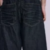 Veckade indigo Colossus-shorts