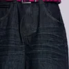 Veckade indigo Colossus-shorts