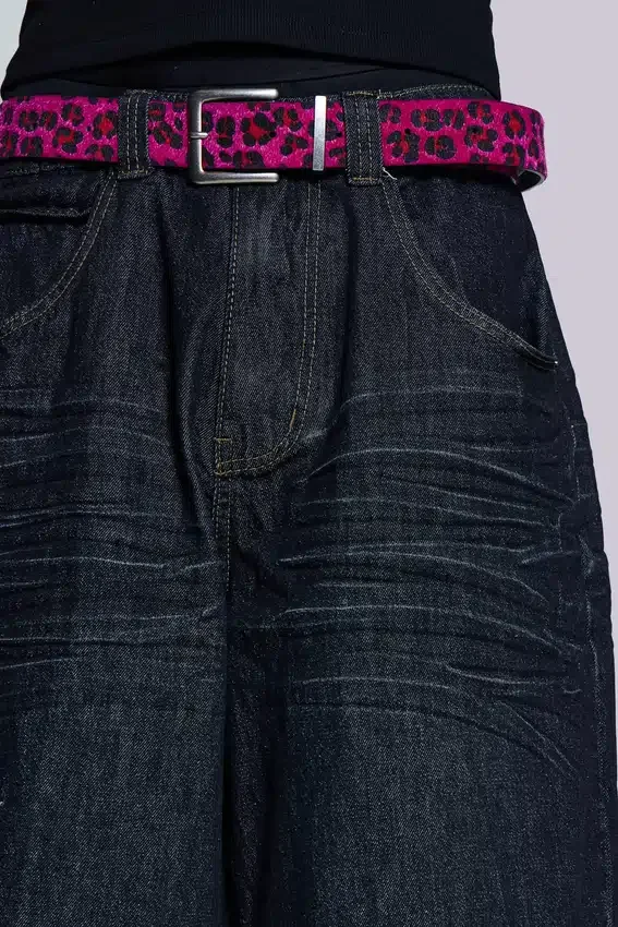 Veckade indigo Colossus-shorts