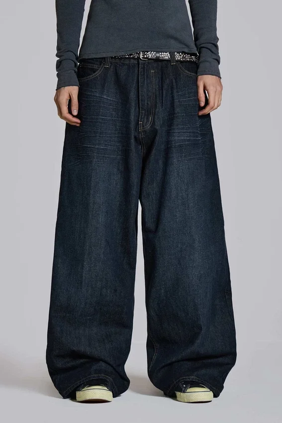Veckade indigo XL Colossus Jeans