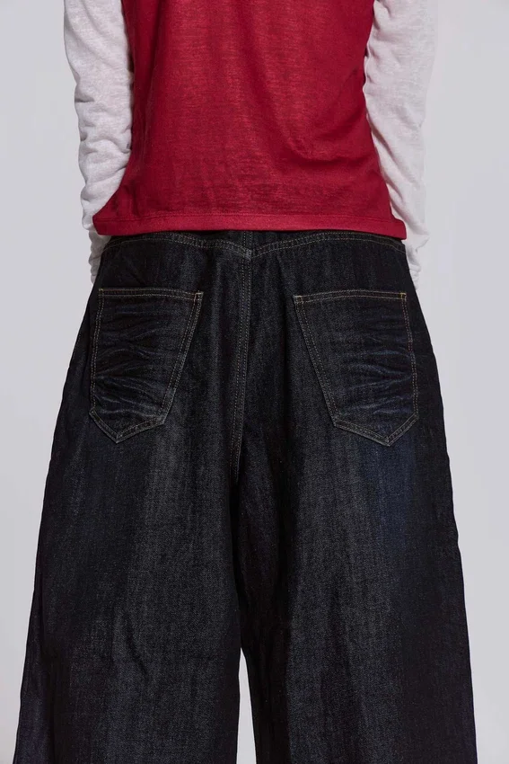 Veckade indigo XL Colossus Jeans