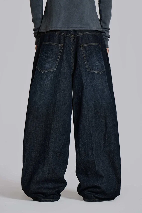 Veckade indigo XL Colossus Jeans