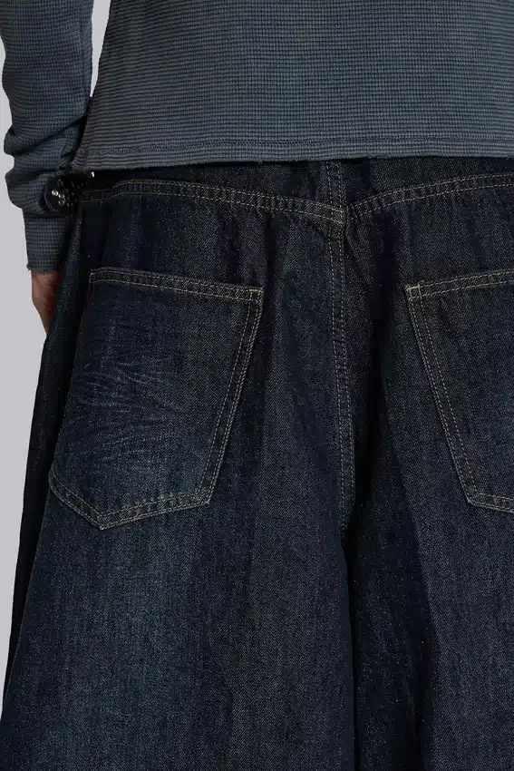Veckade indigo XL Colossus Jeans
