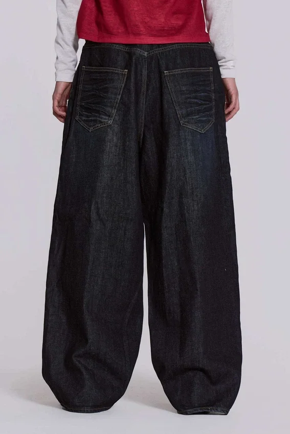 Veckade indigo XL Colossus Jeans