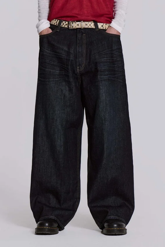 Veckade indigo XL Colossus Jeans