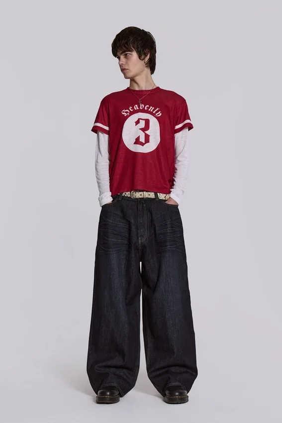 Veckade indigo XL Colossus Jeans