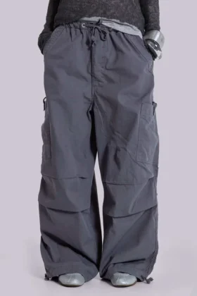 Vintage grå Parachute Cargo-byxor