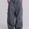 Vintage grå Parachute Cargo-byxor