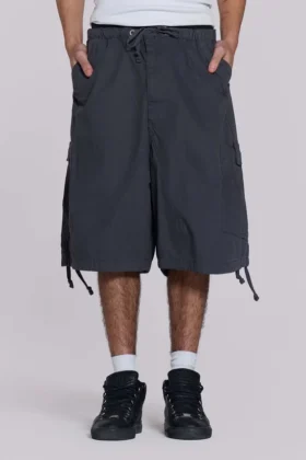 Vintage Grey Parachute Cargo shorts