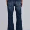 Vintage-tvättade Jude Bootcut-jeans med utsvängda ben