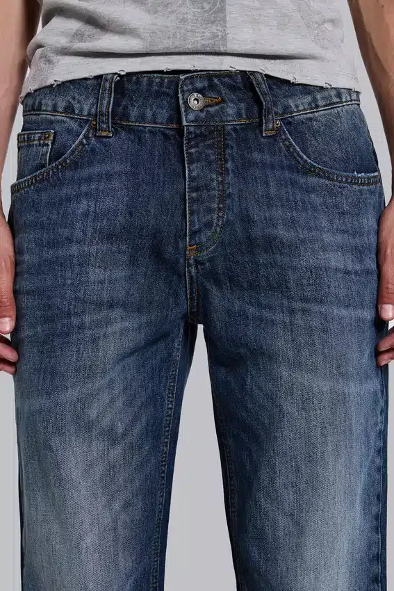 Vintage-tvättade Jude Bootcut-jeans med utsvängda ben