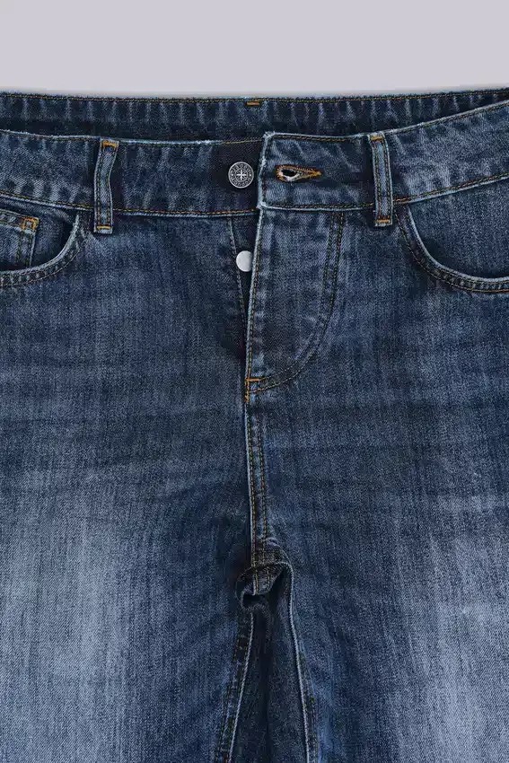 Vintage-tvättade Jude Bootcut-jeans med utsvängda ben