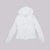 Vit melerad Mist-hoodie