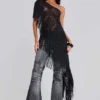 Tvättade svarta Drift-jeans med bootcut