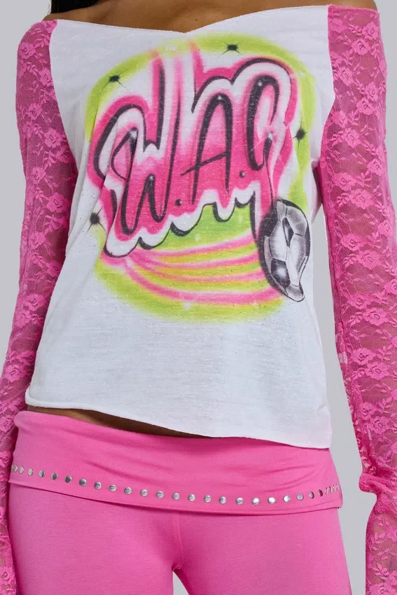 Wag Airbrush Raglan-T-shirt