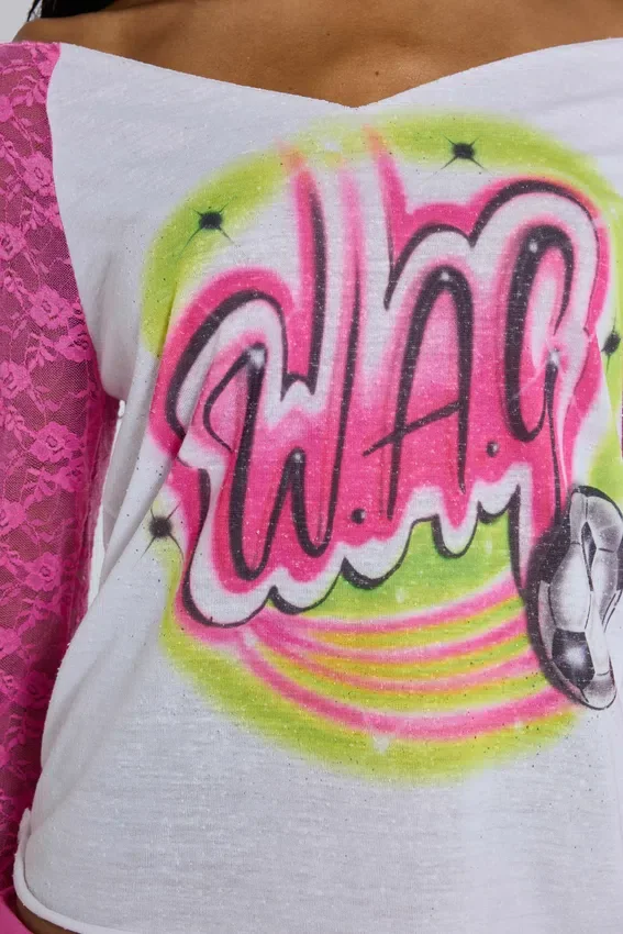 Wag Airbrush Raglan-T-shirt